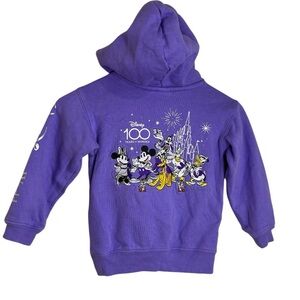 Disney 100 Years of Wonder Hoodie Purple Kids Size 3T